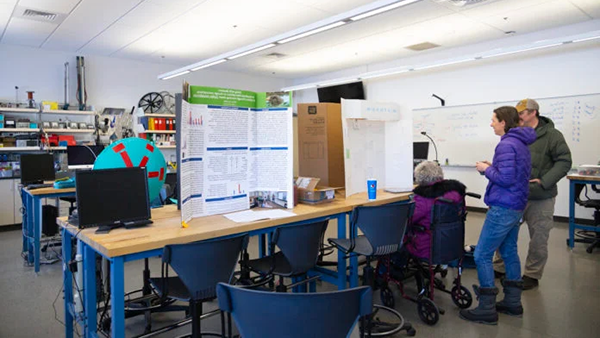 A few parents check out the science fair projects (h/t Amanda Fehring, County 10)